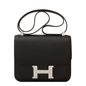 Hermès Bag Constance 24 Black Epsom Palladium Hardware