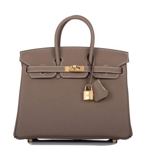 Hermès Birkin 25 Etoupe Togo Gold Hardware