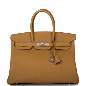 Hermès Birkin 35 Bronze D'Or Togo Palladium Hardware