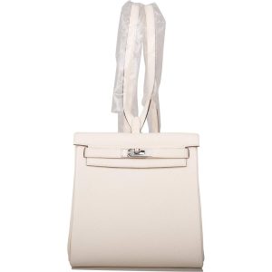 Hermès Kelly Ado II Backpack Nata Clemence Palladium Hardware