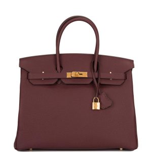 Hermès Birkin 35 Bordeaux Togo Gold Hardware