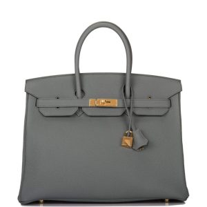 Hermès Birkin 35 Vert Amande Togo Gold Hardware