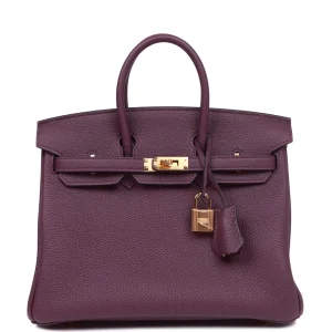 Hermès Birkin 25 Cassis Togo Gold Hardware