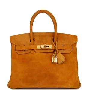 Hermès Birkin 30 Orange H Doblis Gold Hardware