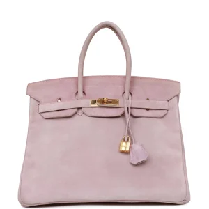 Hermès Birkin 35 Lilac Doblis Gold Hardware