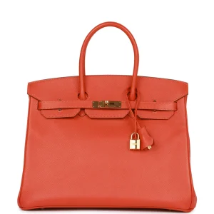 Hermès Birkin 35 Mangue Epsom Gold Hardware
