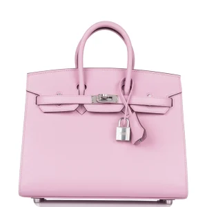 Hermès Birkin Sellier 25 Mauve Sylvestre Epsom Palladium Hardware