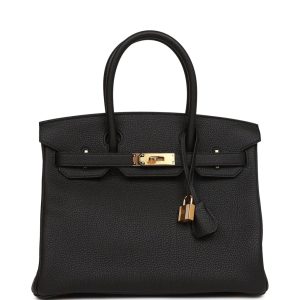 Hermès Birkin 30 Black Togo Gold Hardware