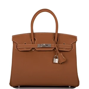 Hermès Birkin 30 Gold Togo Palladium Hardware