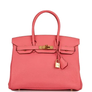 Hermès Birkin 30 Rose Lipstick Togo Gold Hardware