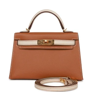 Hermès Kelly Sellier 20 HSS Gold and Craie Epsom Gold Hardware