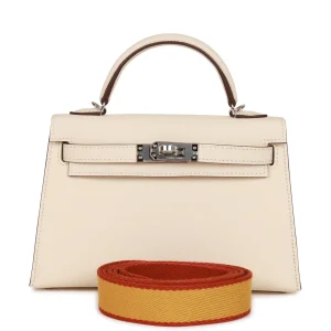 Hermès Kelly Sellier 20 Nata Epsom Palladium Hardware