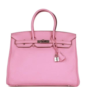 Hermès Birkin 35 Bubblegum Togo Palladium Hardware