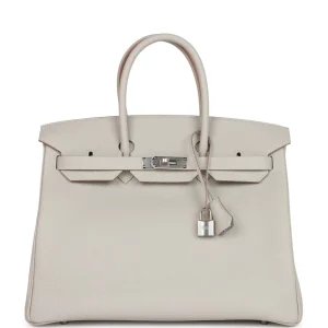 Hermès Birkin 35 Gris Perle Togo Palladium Hardware