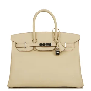 Hermès Birkin 35 Parchemin Epsom Palladium Hardware