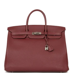 Hermès Birkin 40 Rouge H Togo Palladium Hardware