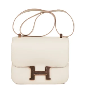 Hermès Constance 24 Gris Perle Evercolor Rose Gold Hardware