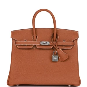 Hermès Birkin 25 Gold Togo Palladium Hardware