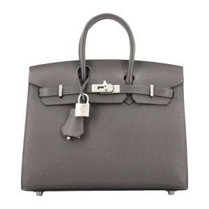 Hermès Birkin 25 Graphite Madame Palladium Hardware