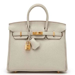 Hermès Birkin 25 Gris Perle Togo Gold Hardware