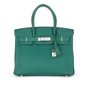 Hermès Birkin 30 Malachite Togo Palladium Hardware