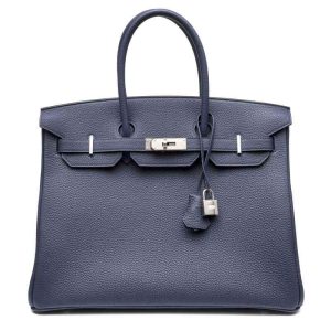 Hermès Birkin 35 Bleu Saphir Togo Palladium Hardware