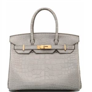 Hermès Birkin HSS 25 Gris Perle Matt Alligator Crocodile Permabrass hardware