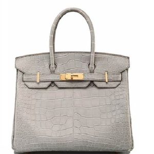 Hermès Birkin HSS 25 Pearl Grey Alligator Matt Permabrass Hardware