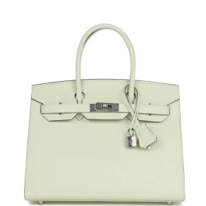 Hermès Birkin Sellier 30 Vert Fizz Epsom Palladium Hardware
