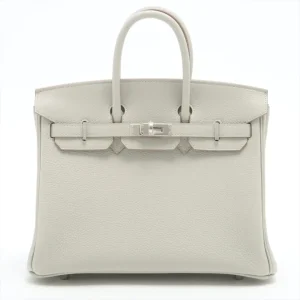 Hermès Birkin Verso 25 Pearl Grey/Nata Togo Palladium Hardware