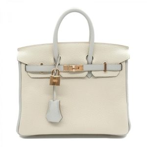 Hermès Birkin 25 Mushroom Togo Palladium Hardware