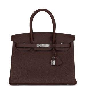Hermès Birkin 25 Rouge Sellier Togo Palladium Hardware