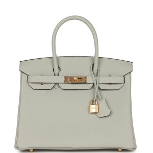 Hermès Birkin 30 Gris Neve Togo Gold Hardware