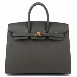 Hermès Birkin Sellier 25 Vert de Gris Epsom Gold hardware