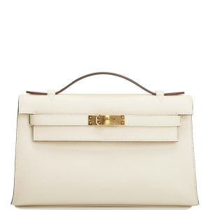 Hermès Kelly Pochette Nata Swift Gold Hardware