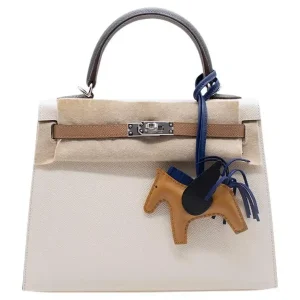 Hermès Kelly HSS 20 Craie / Etain Epsom Permabrass Hardware