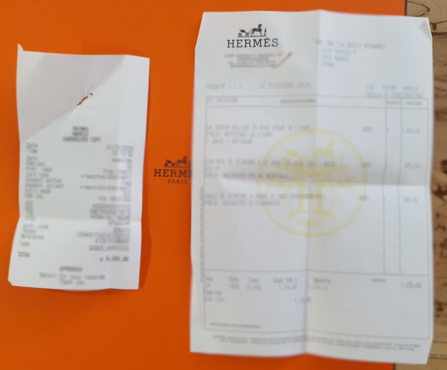 hermes-official-invoice