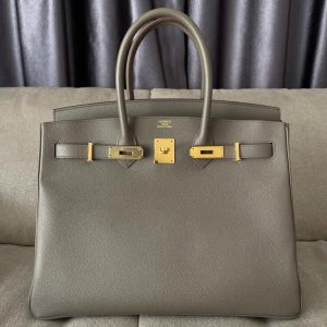 Hermès Birkin 35 Gris Etain 8F Epsom
