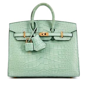 Hermès Birkin 25 Vert d'eau 6J Alligator Matt