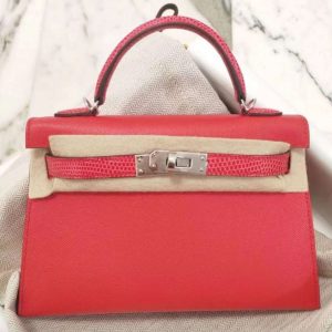 Hermès Kelly 20 Rouge Coeur S3 Epsom