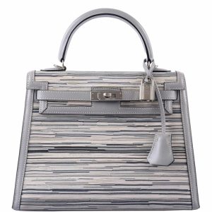 Hermès Kelly 25 Gris Pearl 80 Box
