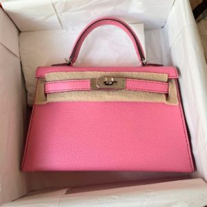 Hermès Kelly 20 Bubblegum L4 Epsom