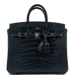 Hermès Birkin 25 Black 89 Alligator Matt