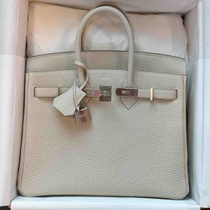 Hermès Birkin 25 Craie  10 Togo