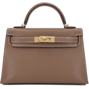 Hermès Kelly 20 Etoupe 18 Tadelakt