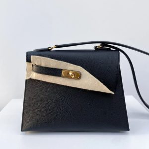Hermès Kelly 20 Black 89 Epsom
