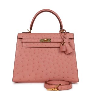 Hermès Kelly 25 Terre Cuite 94 Ostrich