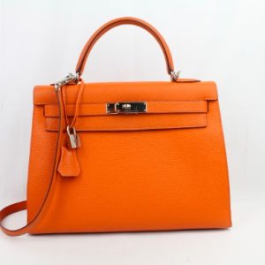 Hermès Kelly 32 Orange H Togo