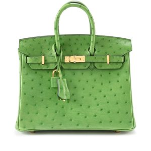 Hermès Birkin 25 Vert Yucca A8 Ostrich