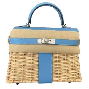 Hermès Kelly 20 Bleu Du Nord P3 Swift